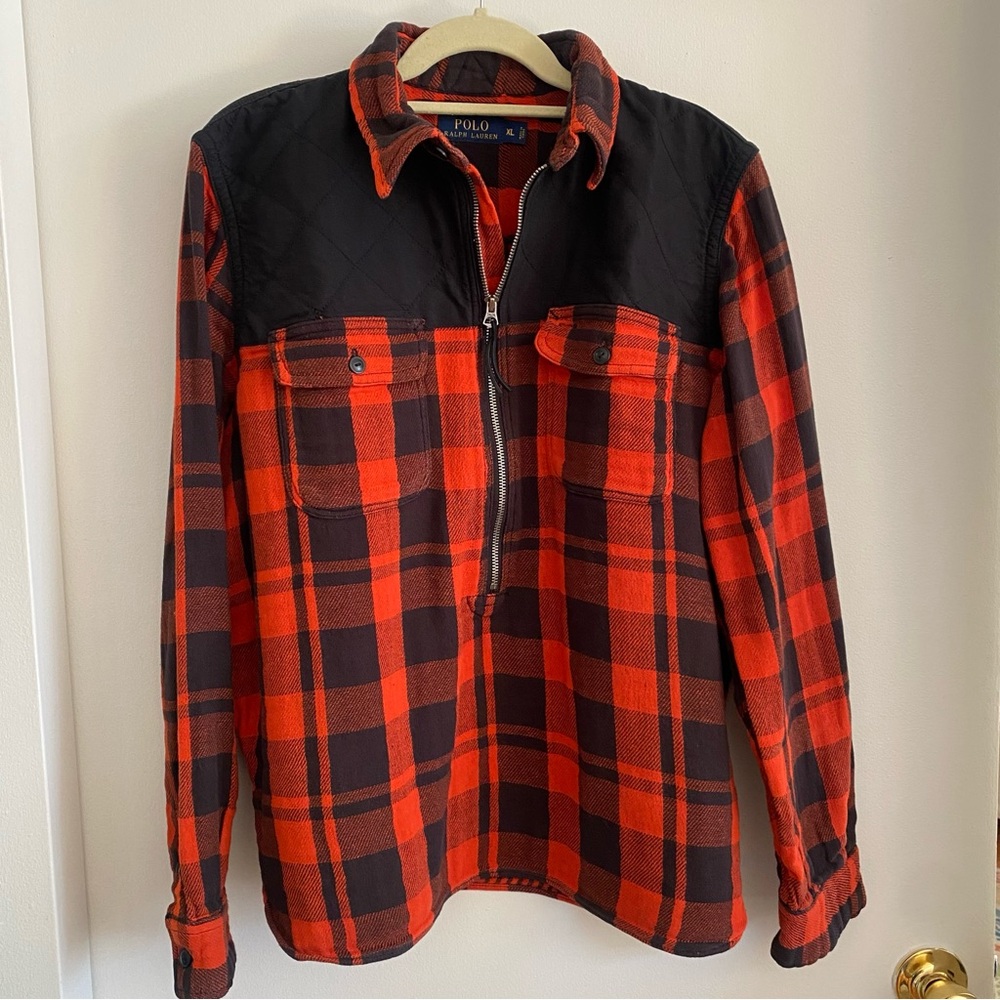 POLO Ralph Lauren women’s Black and Red Checkered Shirt XL - Picture 1 of 8